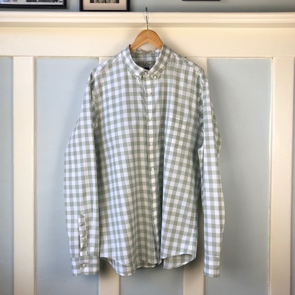 J. Crew Gingham Button Down Shirt - Picture 1 of 8